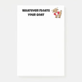 ヤギの命を浮き上がらせる漫画 ポストイット (正面)