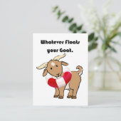 ヤギの命を浮き上がらせる漫画 ポストカード (スタンド正面)