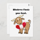 ヤギの命を浮き上がらせる漫画 ポストカード (正面/裏面)