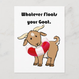 ヤギの命を浮き上がらせる漫画 ポストカード