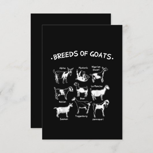 ヤギの品種農家ヤギ贈与 サンキューカード (正面/裏面)