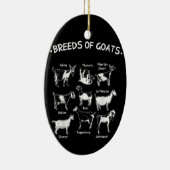 ヤギの品種農家ヤギ セラミックオーナメント (右)