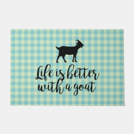 ヤギの国の援助で生活を改善する ドアマット