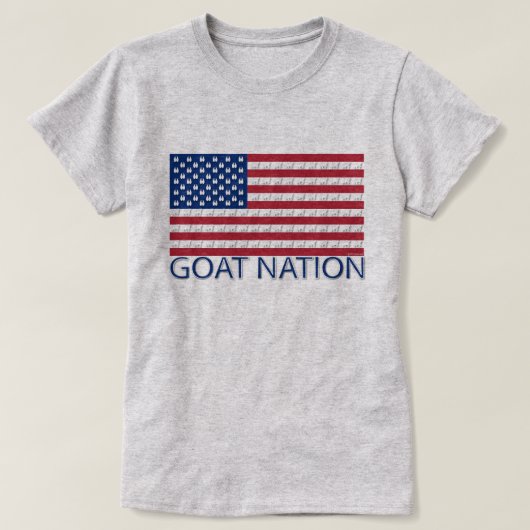 ヤギの国アメリカのヤギGetYerGoat™ Tシャツ (デザイン正面)