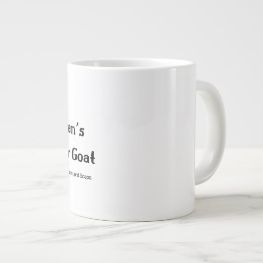 ヤギの大きなマグを手に入れる ジャンボコーヒーマグカップ (正面右)