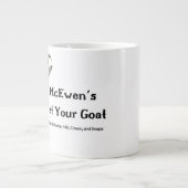 ヤギの大きなマグを手に入れる ジャンボコーヒーマグカップ (正面)