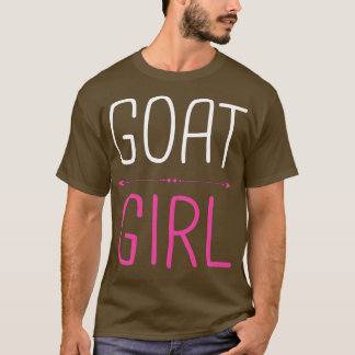 ヤギの女の子I愛ヤギ Tシャツ
