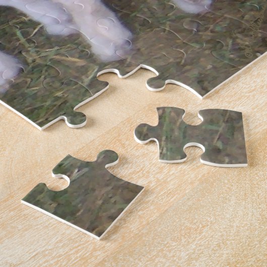 ヤギの子ども3人 ジグソーパズル (側面)