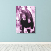 ヤギの子を紫に キャンバスプリント (インサイチュ (ウッドフロア))
