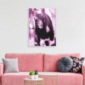 ヤギの子を紫に キャンバスプリント (インサイチュ (リビング))