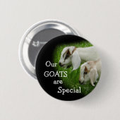 ヤギの子供はピン個人化なります 缶バッジ (正面&裏面)