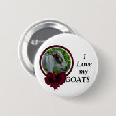 ヤギの子供及び弓は個人化なります 缶バッジ (正面&裏面)