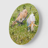ヤギの家畜大時計 ラージ壁時計 (傾斜)