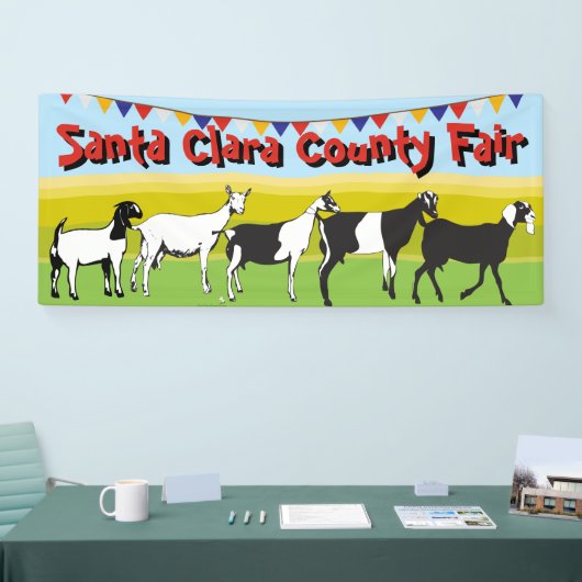 ヤギの展示会 横断幕 (トレードショー)