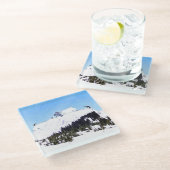 ヤギの山 ガラスコースター (アングル)