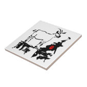 ヤギの岩ベト中国のナム新年〔占星術の〕十二宮図タイル タイル (側面)