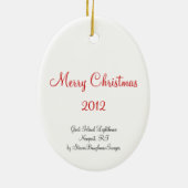 ヤギの島の灯台オーナメント セラミックオーナメント (裏面)