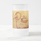 ヤギの年の中国の〔占星術の〕十二宮図 フロストグラスビールジョッキ (中央)