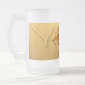 ヤギの年の中国の〔占星術の〕十二宮図 フロストグラスビールジョッキ (左)