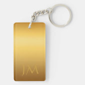 ヤギの年中国の〔占星術の〕十二宮図モノグラムK キーホルダー (裏面)