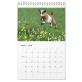 ヤギの年次カレンダー2018年 カレンダー (3月 2026)