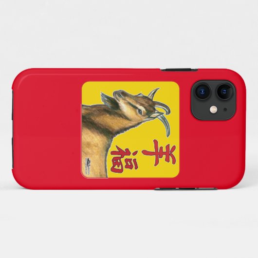 ヤギの年 Case-Mate iPhoneケース (裏面(横))