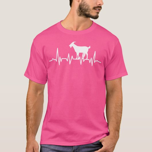 ヤギの心拍おもしろいヤギ愛好家 Tシャツ (正面)
