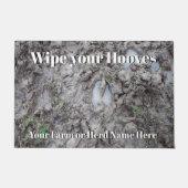 ヤギの恋人が泥だらけの泥だらけの泥だらけの姿 ドアマット (正面)