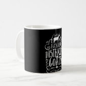 ヤギの恋人の贈り物おもしろいに簡単に気を取られる コーヒーマグカップ (正面左)