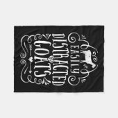 ヤギの恋人の贈り物おもしろいに簡単に気を取られる フリースブランケット (正面(横))