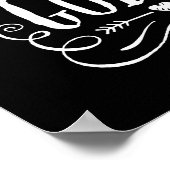 ヤギの恋人の贈り物おもしろいに簡単に気を取られる ポスター (角)