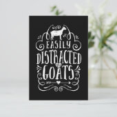 ヤギの恋人の贈り物おもしろいに簡単に気を取られる 出欠カード (スタンド正面)