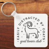 ヤギの恋人の農場の生活引用文美学 キーホルダー (正面)