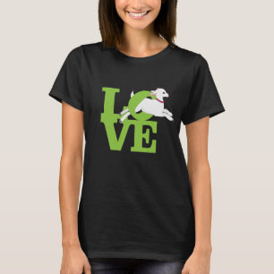 ヤギの恋人   ライムグリーンダークヤギL O V E Tシャツ