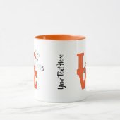 ヤギの恋人 | ORANGEヤギL O V E – ホワイトヤギ マグカップ (中央)