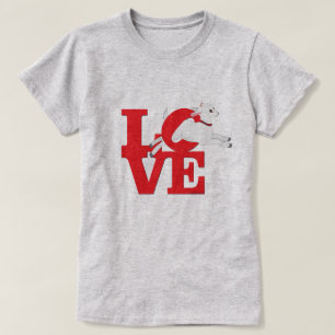 ヤギの恋人   RED Goat L O V E – ホワイトヤギ Tシャツ