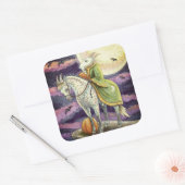 ヤギの悪魔、確かに足を踏んだスティードファンタジーハロウィーン スクエアシール (封筒)