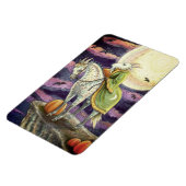 ヤギの悪魔、確かに足を踏んだスティードファンタジーハロウィーン マグネット (左側)