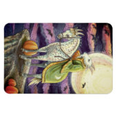 ヤギの悪魔、確かに足を踏んだスティードファンタジーハロウィーン マグネット (横)