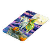 ヤギの悪魔、確かに足を踏んだスティードファンタジーハロウィーン マグネット (左側)