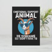 ヤギの感情的なサポート動物彼は叫ぶので、私は言わない 招待状 (スタンド正面)