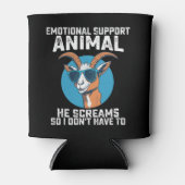 ヤギの感情的なサポート動物彼は叫ぶので、私は言わない 缶クーラー (正面)