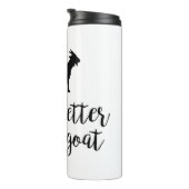 ヤギの文字とシルエットで生活を向上 タンブラー (回転右)