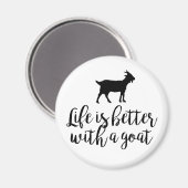 ヤギの方が生活が良い マグネット (正面/裏面)