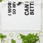 ヤギの方が良い生活をする キッチンタオル (折り畳み)