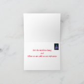 *ヤギの木の下にミストルを吊るして*  ノーズをくっつけることもできる カード (内部)