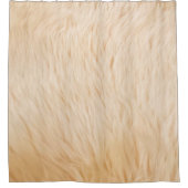 ヤギの毛の毛の動物のテクスチャ シャワーカーテン (正面)