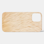 ヤギの毛の毛の動物のテクスチャ Case-Mate iPhoneケース (裏面 (横))