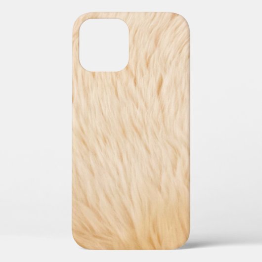 ヤギの毛の毛の動物のテクスチャ Case-Mate iPhoneケース (裏面)