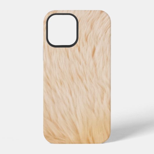 ヤギの毛皮のテクスチャー iPhoneケース (裏面)